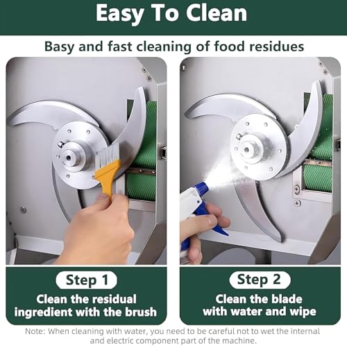 Cortador Vegetal eléctrico 200W Espesor Ajustable 1.5-35mm Procesador de Alimentos de Acero Inoxidable Rebanadora para Restaurante Cocina Uso Comercial Preparación rápida de la Comida