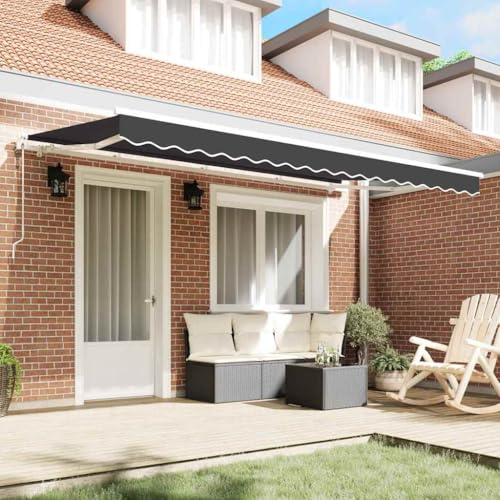 Store rétractable 350x200 anthracite en alu pour terrasse - 4