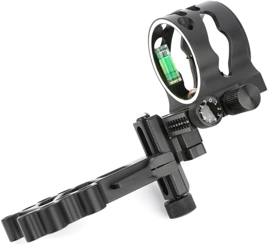 Archery Compound Bow Sight - 5 Pins, 0.019" Fiber, Aluminum Machined, Bow Sight Light Include - Right and Left Handed,Short