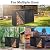 HONEST OUTFITTERS 6ft Firewood Rack Cover, Heavy Duty Waterproof 600d Oxford Outdoor Firewood Storage Cover with Zipper and Openable Front Flap, Cover Only