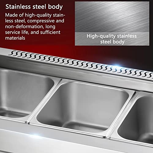 Generic Gasfritteuse, 22L / 30L Gasfritteuse Tank Edelstahl Hähnchenchips Fritteuse mit Korbschaufel für kommerzielle Restaurantküche – Bild 6