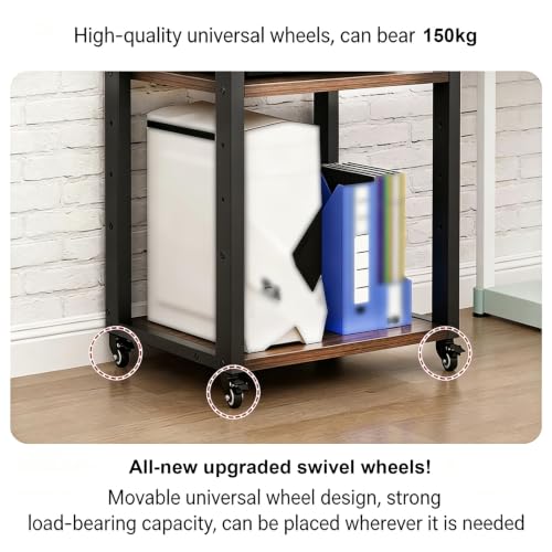 Soporte robusto de acero para tocadiscos con estructura antivibración de 5 niveles 6