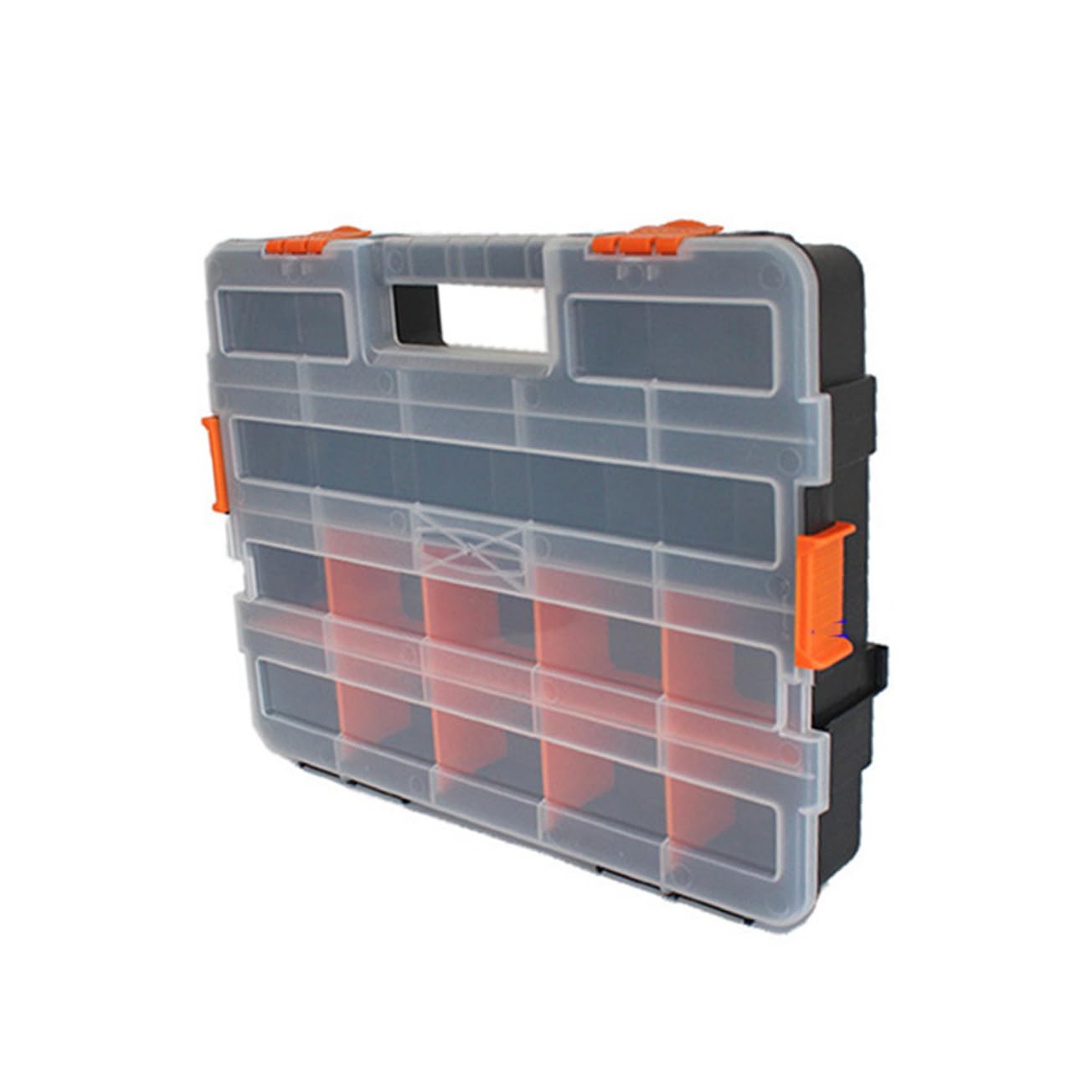 Homoyoyo Caja De Componentes Compartimentos Componentes Electrónicos Portable Soporte De Tornillo Cesta De La Escalera Florero De Lata De Leche Caparazón Superpuesto