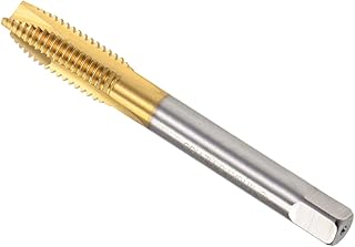 CoCud Spiral Point Taps, Metric M10 x 1.5 Thread, Titanium Coated High Speed Steel 6542 Screw Milling Threading Tap - (Applications: for Tapping Drilling Machine), 1-Piece