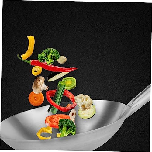 Wok de acero inoxidable con mango ergonómico miniatura 5