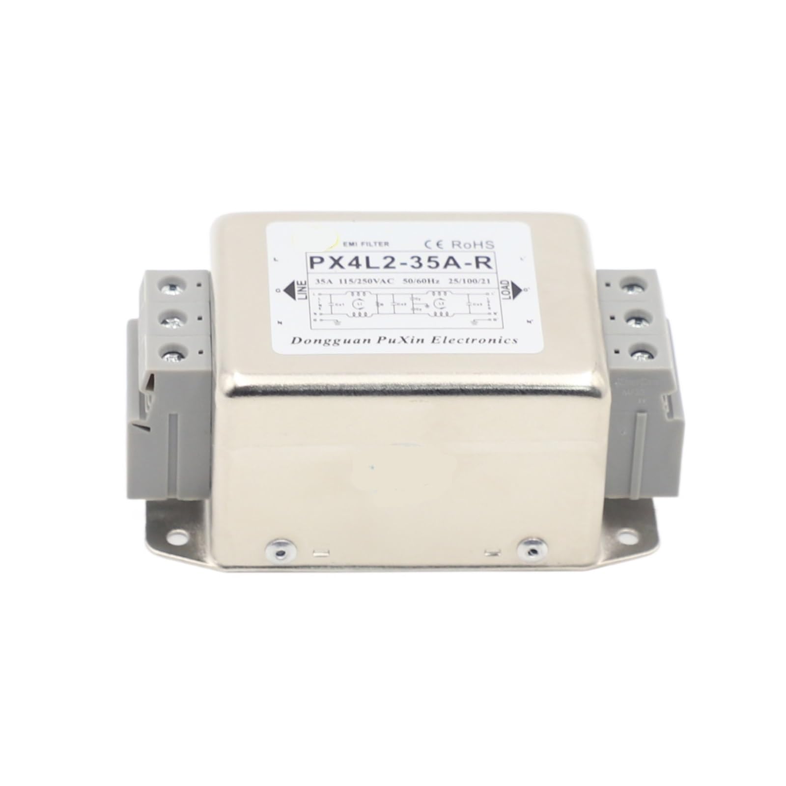 Filtro CA monofásico PX4L2-35A-R para solucionar fallos por interferencias en servos
