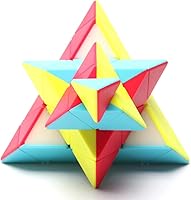 Vista 4 de Cubo piraminx 4x4 pirámide 4x4x4, cubo mágico de velocidad sin calcomanías, triángulo, rompecabezas, rompecabezas para niños