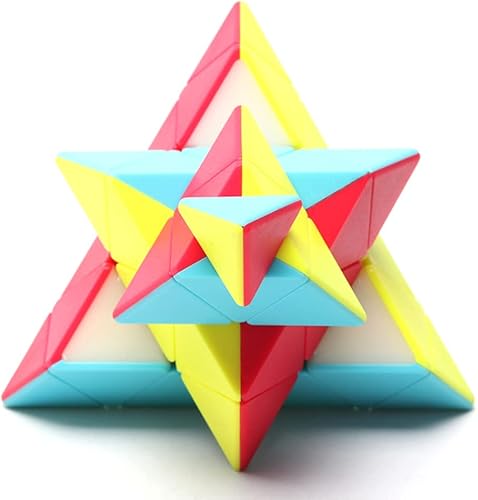 Miniatura 4 de Cubo piraminx 4x4 pirámide 4x4x4, cubo mágico de velocidad sin calcomanías, triángulo, rompecabezas, rompecabezas para niños