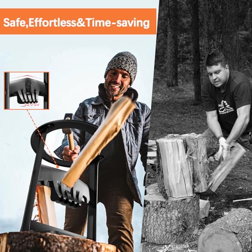 image for Habit Garden 11.4'' XL Kindling Wood Splitter-Heavy Duty Log Splitter 