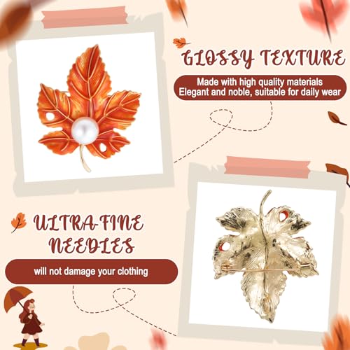 Junkin 6 Pcs Brooch Pins Rhinestones Crystal Brooches Gold Pins for Hats Elegant Crystal Brooch for Women3