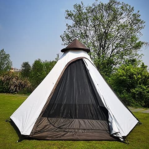 Siborter Waterproof Ployster Indian Teepee Tent Lightweight Outdoor Camping Tent for 2~4 People Cover