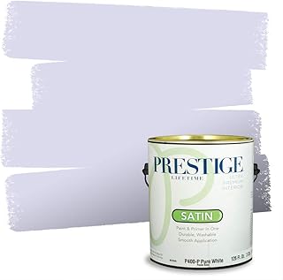 PRESTIGE Paints Interior Paint and Primer in One, 1 Gallon, Satin, Lilac...