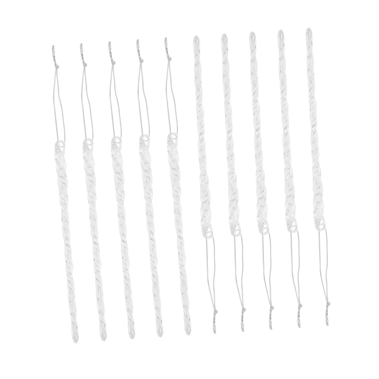 Ciieeo 30 STK Deko zum Aufhängen für Weihnachtsfeiern Eiszapfen Christbaumschmuck Glastropfen-Ornamente Weihnachtsbaum weihnachtsdeko Anhänger aus klarem Glas Spiral-