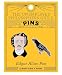 The Unemployed Philosophers Guild Poe and Raven Enamel Pin Set - 2 Unique Colored Metal Lapel Pins