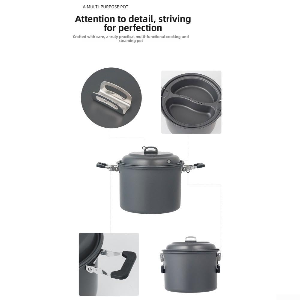 Set Cuisine Camping 6L Alliage Aluminium Léger