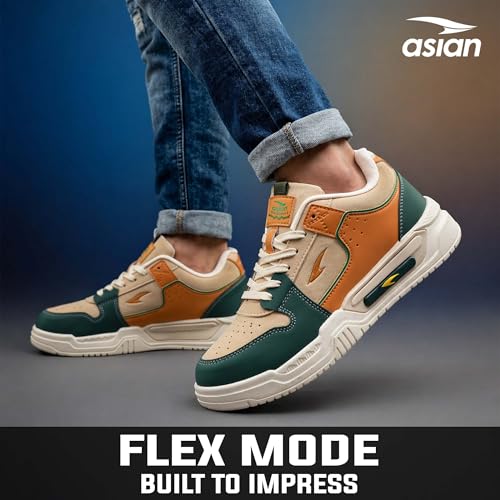 Image of ASIAN Shadow-01 Sneakers for Men | Soft Cushion Tech, Strong Grip Outsole & Colourblocked Style | Lightweight Casual Shoes for Walking, Training, Gym & Travel