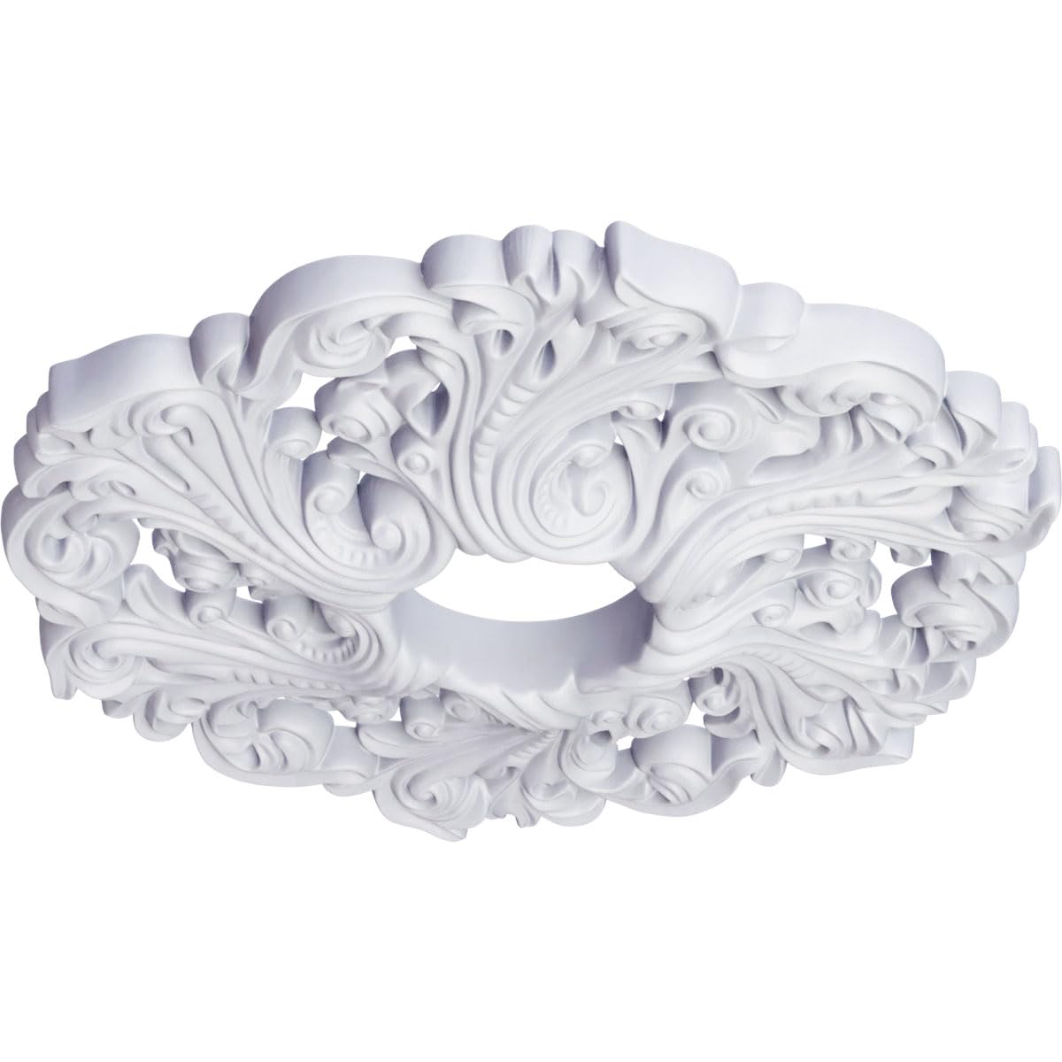 Ekena Millwork CM19OR 19 5/8-Inch OD x 4 3/4-Inch ID x 1 3/4-Inch Orrington Ceiling Medallion — Amazon image 2