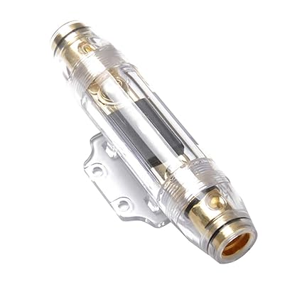 Fansport Fuse Holder 0GA Inline Fuse Holder Fuse Block with 150A Fuse for Car Audio