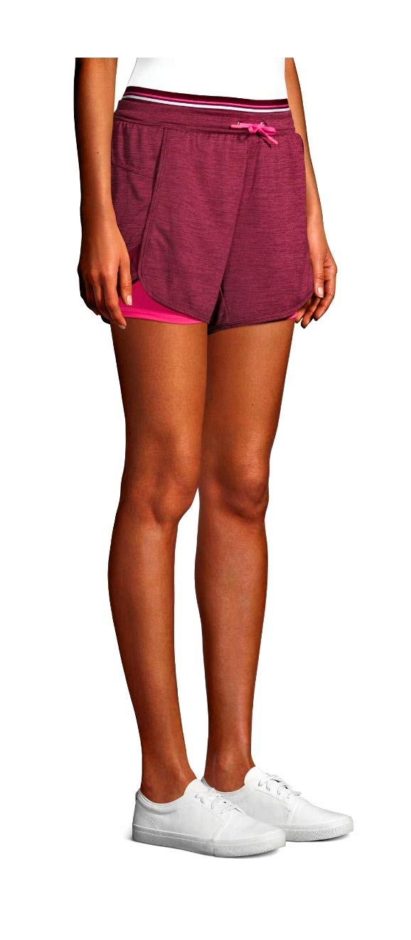 Women's Running Short with Bike Liner (2XL 20, Red)