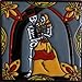6x6 The Wedding. Day-of-The-Dead Clay Tile