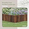 Amazon.com : Wooden Garden Edging Border Wood Garden Fence Wooden ...