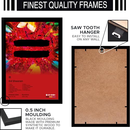 Image of BLINKART ED SHEERAN- = Wall Photo Frames | Wall Art for Bedroom, Living Room, Studio or Office | Album Cover Print with Spotify Song Link QR Code | Gift for Fans - 8x12 In
