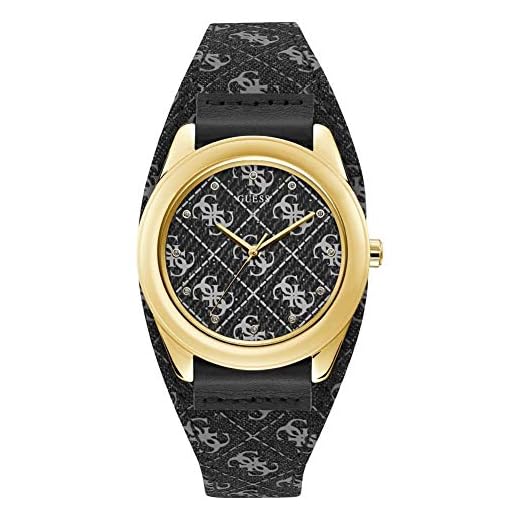Guess Reloj Analógico para Mujer de Cuarzo con Correa en Cuero W1278L2
