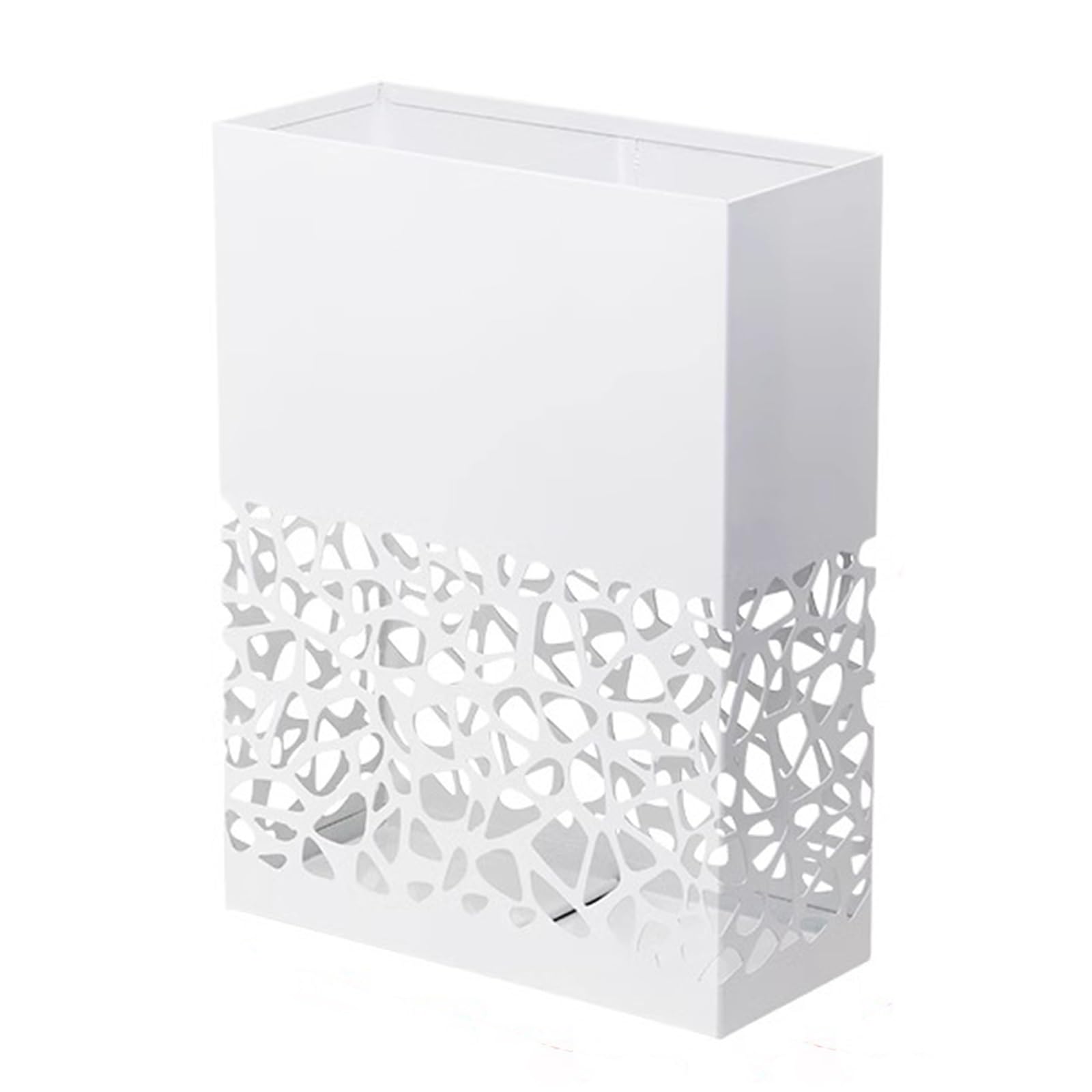 Porte-parapluie rectangulaire métal haut de gamme au design minimaliste pour vestibule moderne