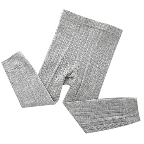 EachWell Toddler Baby Kids Girls Cotton Knit Footless Tight Leggings Bottom Pants Light Gray(6-12Months)