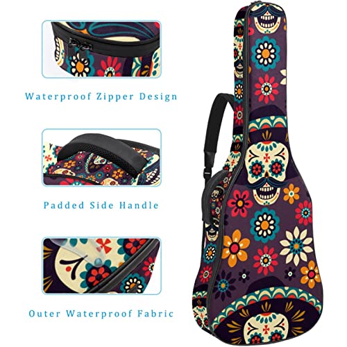 Étui à dos rembourré pour guitare classique et acoustique Motif floral coloré, Multicolore 10., 42.9×16.9×4.7 in… - Les Beatles, Paul McCartney, John Lennon, RIngo Starr, George Harrison Étui à dos rembourré pour guitare classique et acoustique Motif floral coloré, Multicolore 10., 42.9x16.9x4.7 in… – Image 5
