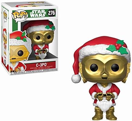 Funko Pop Star Wars: Holiday - Santa C-3Po Collectible Figure, Multicolor