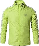 jeansian Herren Sportswear Quick Dry Kapuzenpullover schlank Fit Mantel LA150 LightGreen M