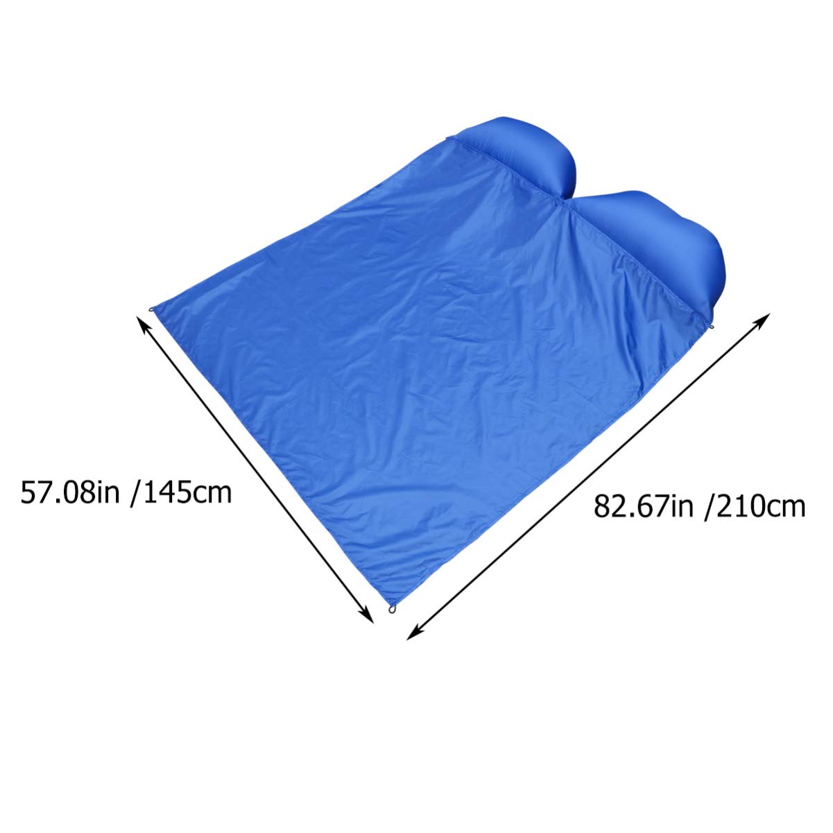 VANZACK Inflatable Camping Pad Oxford Travel Sleeping Mat with Nails Double Person Practical Outdoor Sleeping Pad