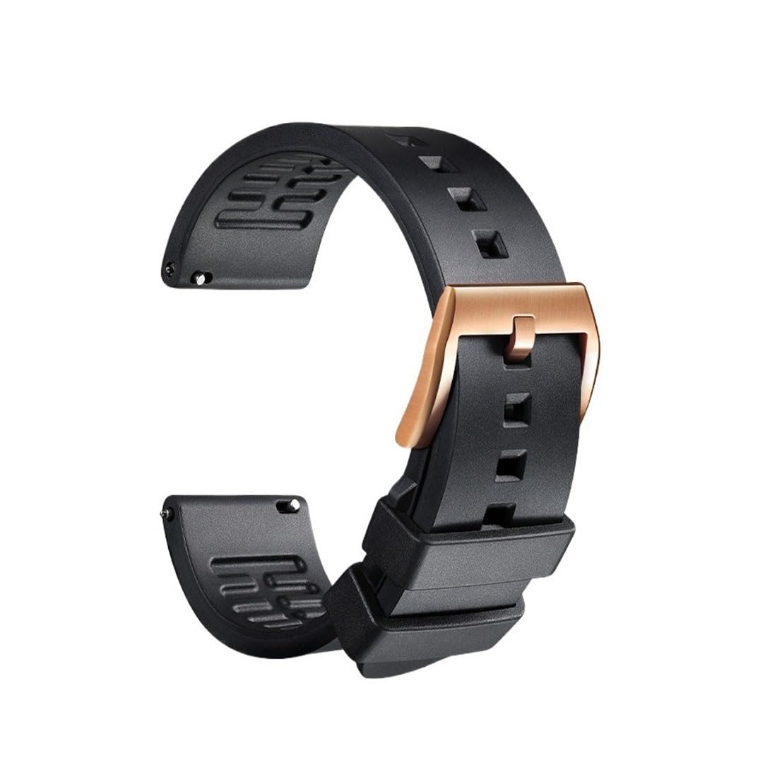 Quick Release Fluororubber Watch Strap For Rolex Yacht-Master Cosmograph Daytona Sky-Dweller Pin Buckle