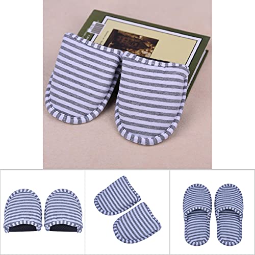 CHICIRIS House Slippers For Women, Travel Portable Foldable Reusable Indoor Soft Cotton Anti Slip Slippers For Home Hotel (Women Type)4