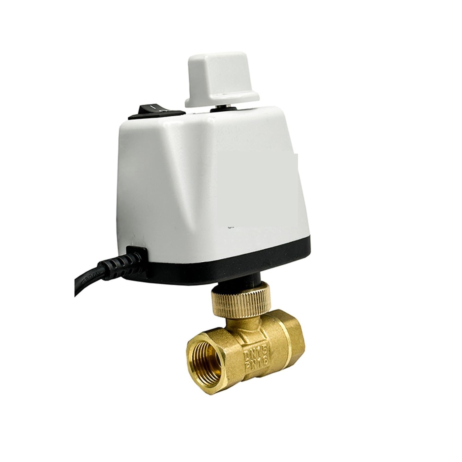 Zawór kulowy, 1/2" 3/4" 1" 2" Zawór Kulowy Z Napędem Przełącznikiem Ręcznym Mosiądz 2-przewodowy DN15 DN20 DN25 DN50 Elektryczny 220 110 24V 12V(3/4",24VDC_NORMALLY CLOSED)