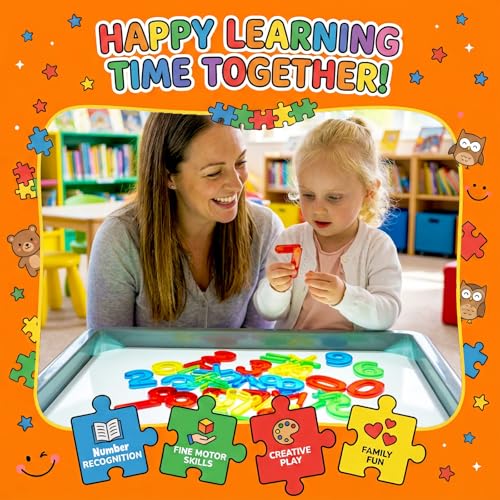 Image of Bbiamsleep 45PCS Plastic Numbers Symbols Colorful Light Table Manipulatives