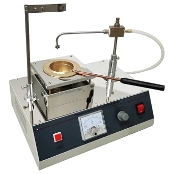 Cleveland Open Cup Flash Point Tester High Heating Rate 220V Digital Display Laboratory Use Automatic Sweeping for Crude Oil Kerosene Diesel