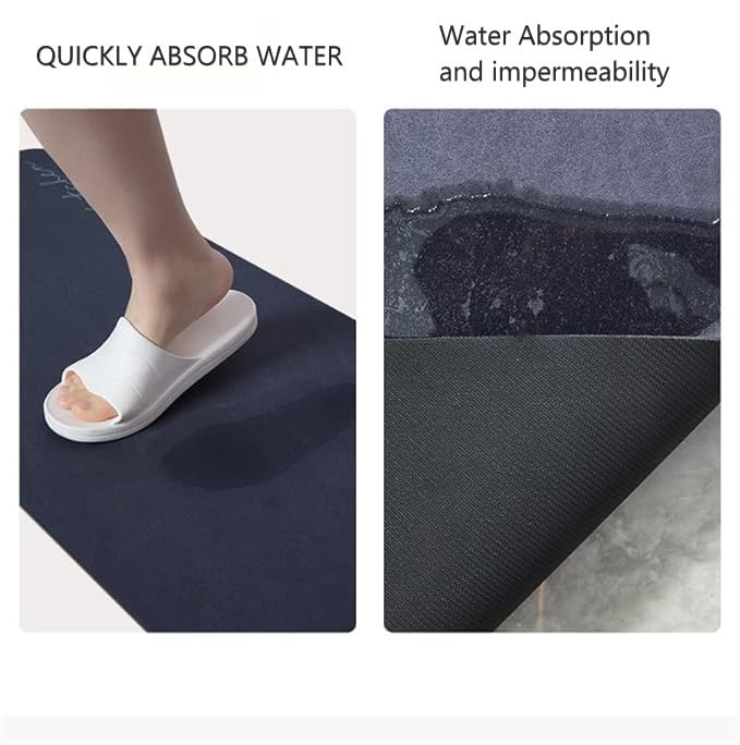 Image of Yagzon Anti Fatigue Kitchen Rug Sets 2 Piece Non Slip Mats for Floor Cushioned Rugs & Mats Waterproof Comfort Standing Mat Runner for Kitchen,Home Office,Sink,Laundry