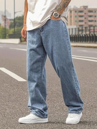 Image of KOTTY Mens Mid Rise Straight Jeans