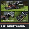 WORX Nitro 40V 21" Cordless Lawn Mower with Aerodeck & Intellicut, Electric Mower with Variable Speed, Self-propelled Lawn Mower WG760 – (2) PowerShare 5.0Ah Batteries & Charger Included