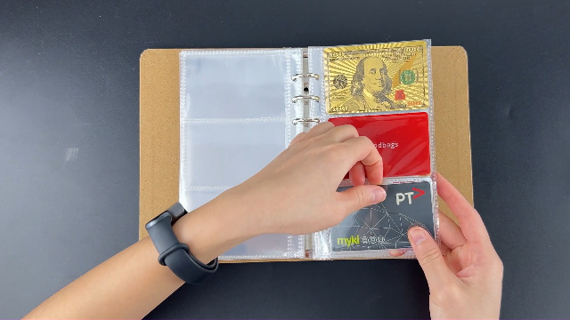 clear card holder for binder Credit Card Holder Pocket Business Cards Refills for 3.39x2.16 Card Binders  A6 6-Ring 25 Sheets Double Layer Clear Card Inner Page 3 Pockets Binder  Album for Cards Folder Organizer Postcard Sleeves : Office Products