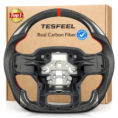 TESFEEL 3K Carbon Fiber Steering Wheel for Ford F-150