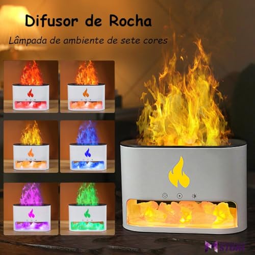 Difusor de Aroma E Umidificador De Ar 7 Cores Led Aromatizador Essencial Óleo Ultrassônico Ambiente