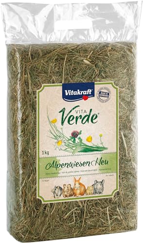 Vitakraft - Vita Verde, Heno Natural de los Alpes, para Todo Tipo de Roedores - 1 kg