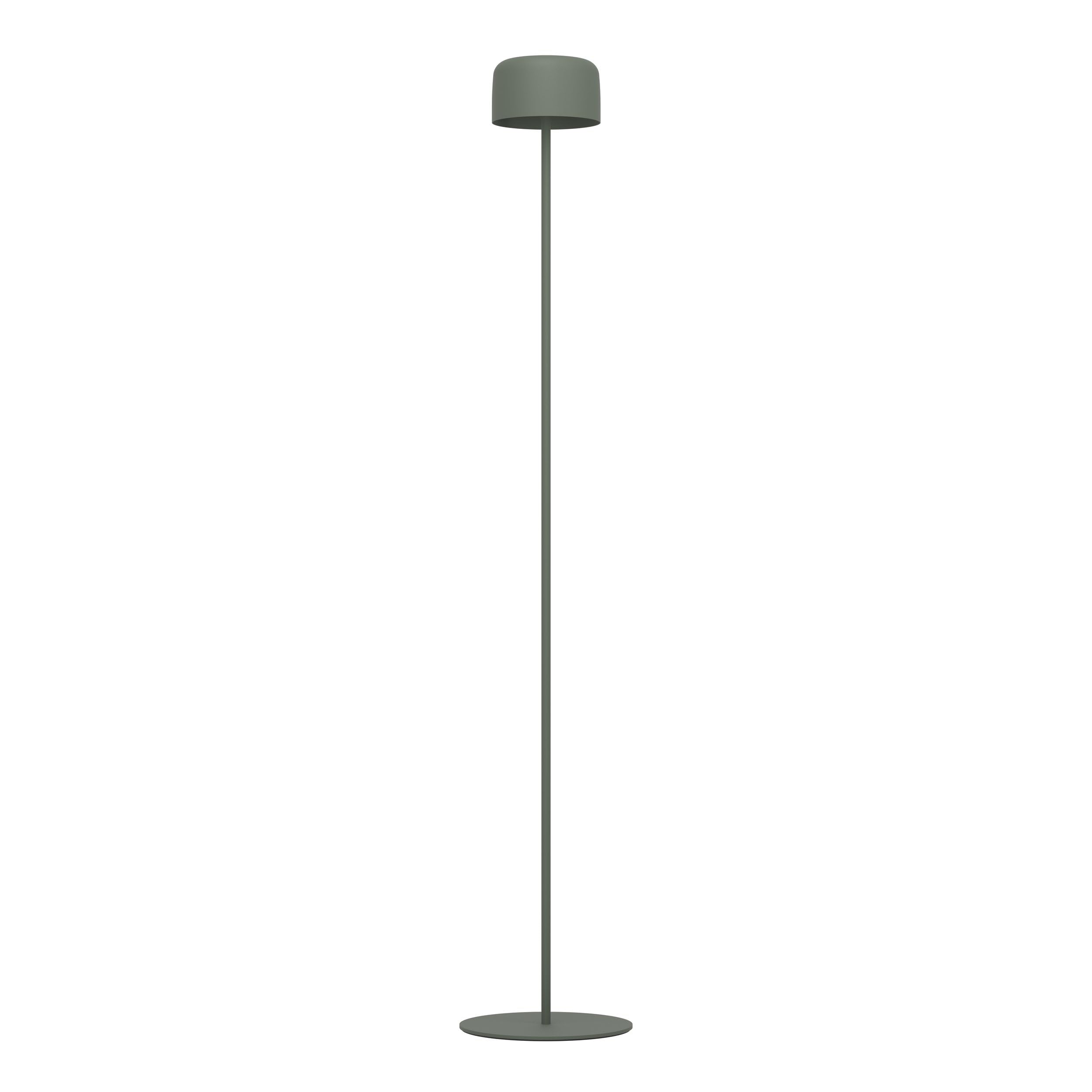 EGLO Roccanova Solarna lampa stojąca na baterie | do użytku wewnątrz i na zewnątrz, lampa do salonu, dotykowa, ściemniana na 3 poziomach, ze stali w kolorze zielonym, ciepła