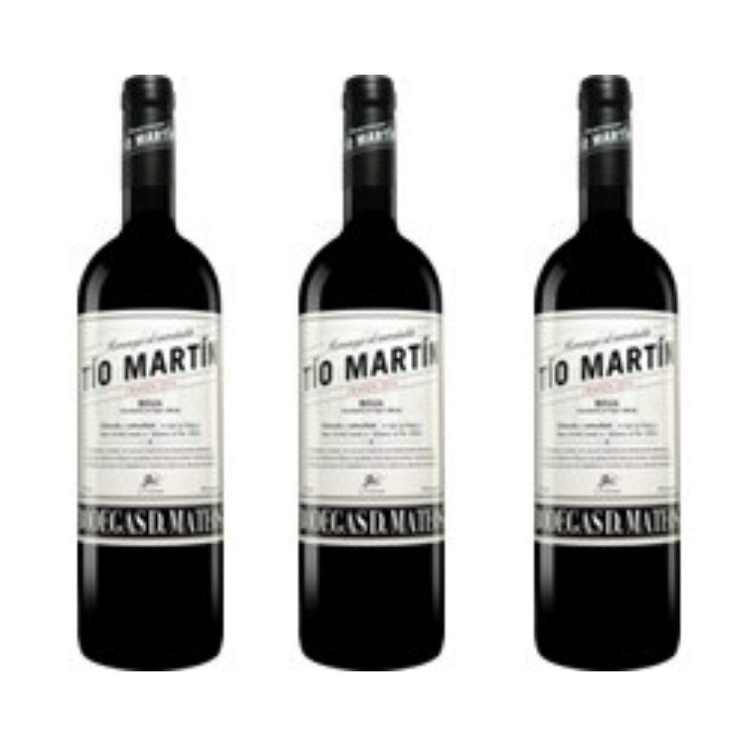 Tio Martin Crianza Vino Tinto - 3 botellas x 750ml - total: 2250 ml