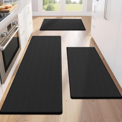 KitchenClouds Kitchen Mats for Floor,3PCS Cushioned Soft Kitchen Rugs