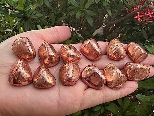 Image of GAF TREASURES 1 /2 LB Copper Tumbled Stones, Polished Natural Copper Gemstone, Copper Healing Crystals (Copper)