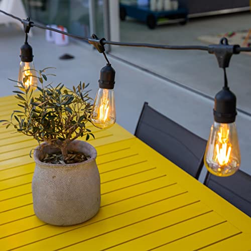 Guirlande lumineuse extérieure E27 câble raccordable blanc chaud - 4